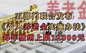 個(gè)人養(yǎng)老金實(shí)施辦法