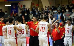 中國(guó)力克伊朗提前晉級(jí)男籃世界杯