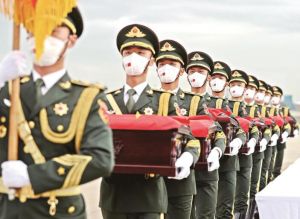 志愿軍烈士遺骸回國