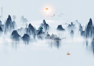 水墨山水畫